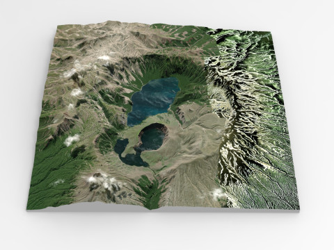 Lake Klyuchevoe Kamchatka Peninsula Modelo 3D