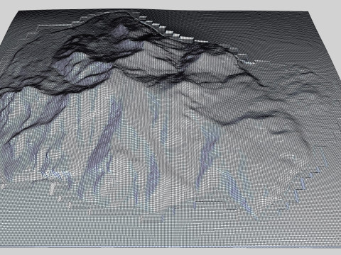 Makanrushi island Great Kuril Islands Modelo 3D
