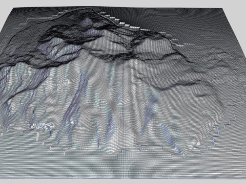 Makanrushi island Great Kuril Islands 3D Model
