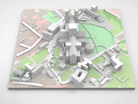 The Cathedral City of St Peter York England 3D Model