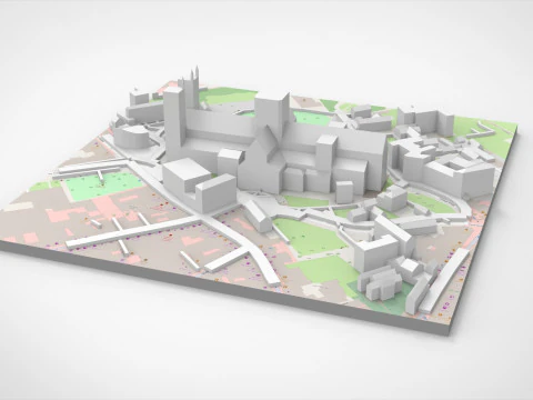 The Cathedral City of St Peter York England 3D Model