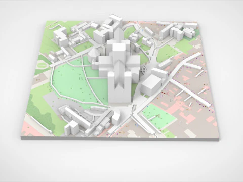 The Cathedral City of St Peter York England 3D Model