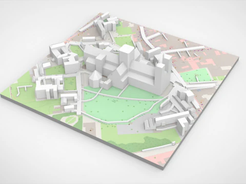 The Cathedral City of St Peter York England 3D Model
