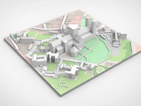 The Cathedral City of St Peter York England 3D Model