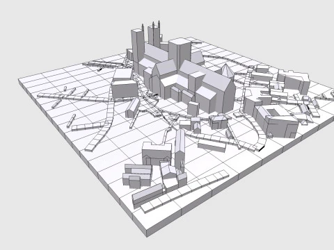 The Cathedral City of St Peter York England 3D Model
