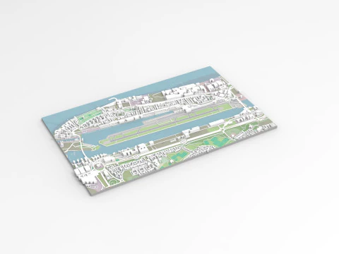 ロンドン シティ空港イングランド 3Dモデル