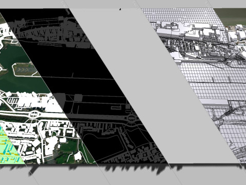 London City airport England 3D Model