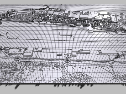 London City airport England 3D Model