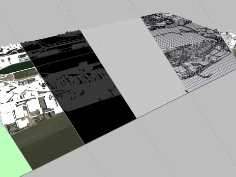 ロンドン シティ空港イングランド 3Dモデル