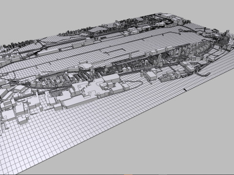 London City airport England 3D Model