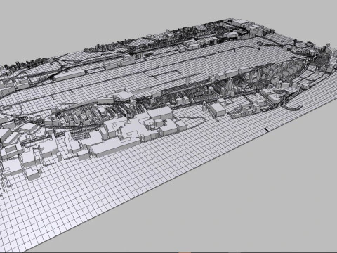 ロンドン シティ空港イングランド 3Dモデル