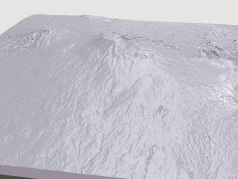 Volcano Kilimanjaro Tanzania Africa Model 3D