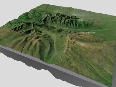 Volcano Bolshaya Ipelka Kamchatka Modelo 3D