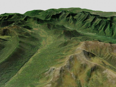 Volcano Bolshaya Ipelka Kamchatka Modelo 3D