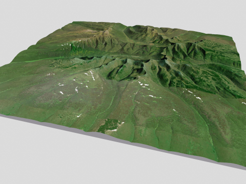 Volcano Bolshaya Ipelka Kamchatka Modelo 3D