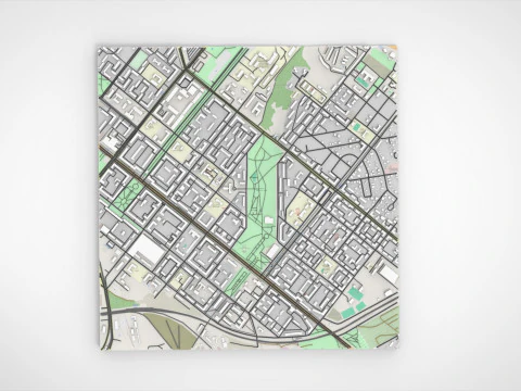 Paisagem urbana Zaporizhzhya Ucr&acirc;nia Modelo 3D