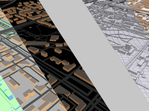 Cityscape Zaporizhzhya Ukraine 3D Модель