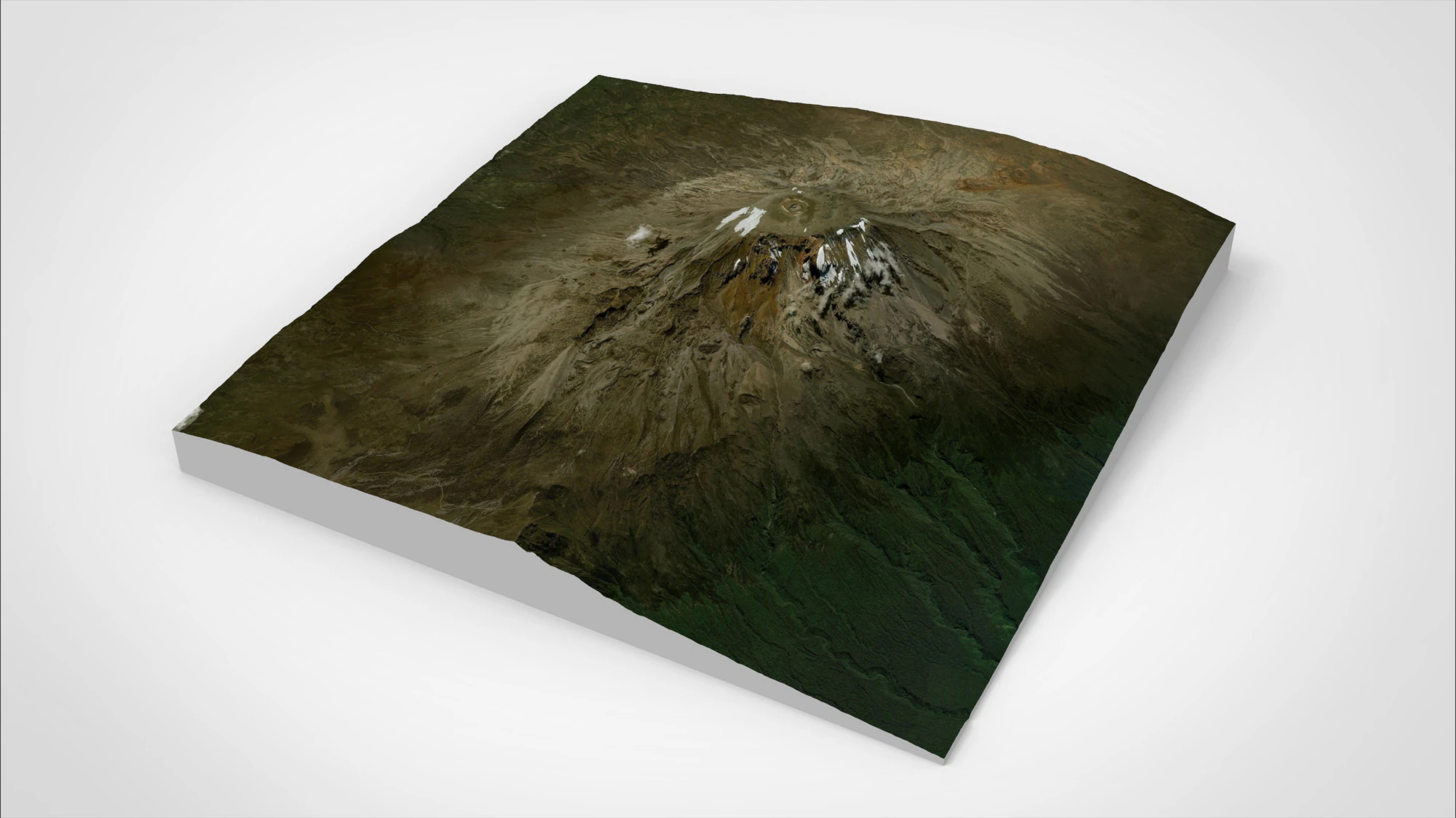 Uhuru Peak Mount Kilimanjaro 3D Model .c4d .max .obj .3ds .fbx .stl .blend 