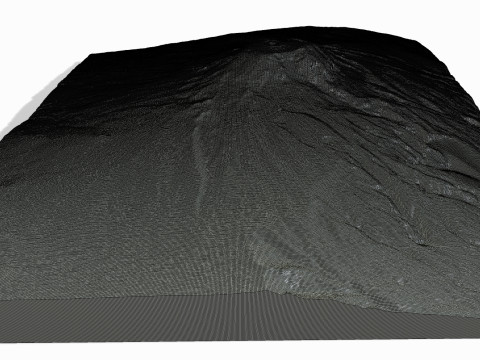 Uhuru Peak Mount Kilimanjaro 3D Model