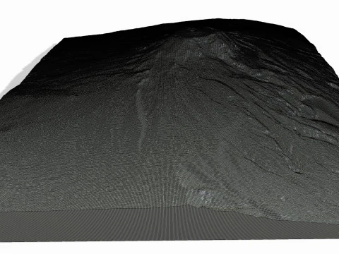 Uhuru Peak Mount Kilimanjaro 3D Model