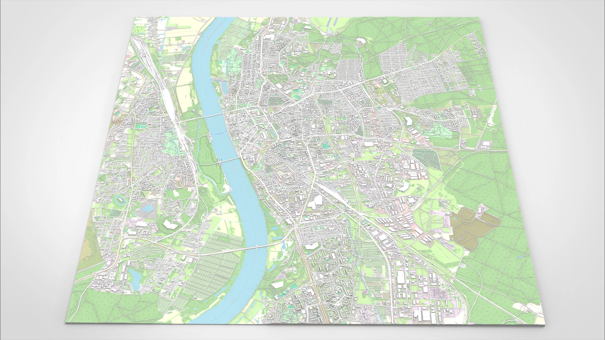 Cityscape Torun Poland 3D Model .c4d .max .obj .3ds .fbx .stl .blend 