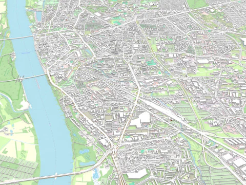 Cityscape Torun Poland 3D Model