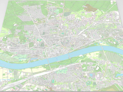 Cityscape Torun Poland 3D Model