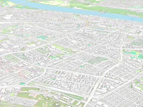 Cityscape Torun Poland 3D Model