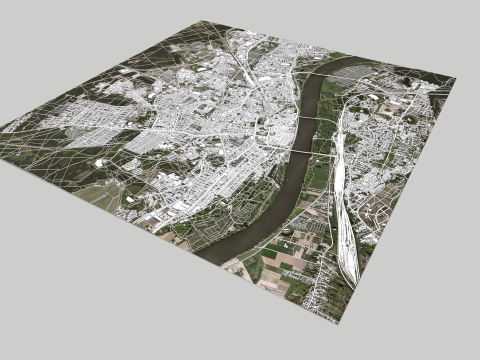 Cityscape Torun Poland Model 3D