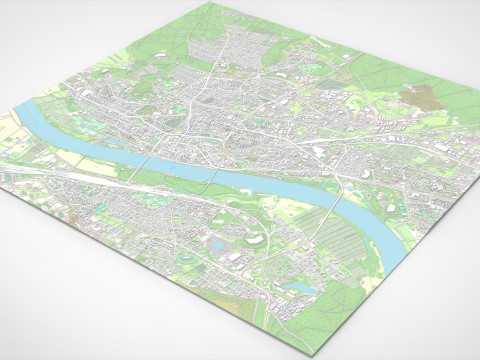 Cityscape Torun Poland Model 3D