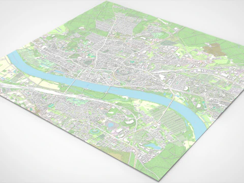 Cityscape Torun Poland 3D Model