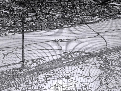 Cityscape Torun Poland 3D Model