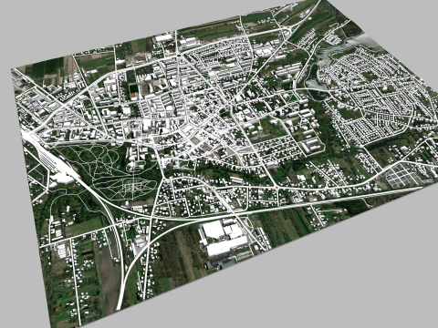 Cityscape Skierniewice Poland Modelo 3D