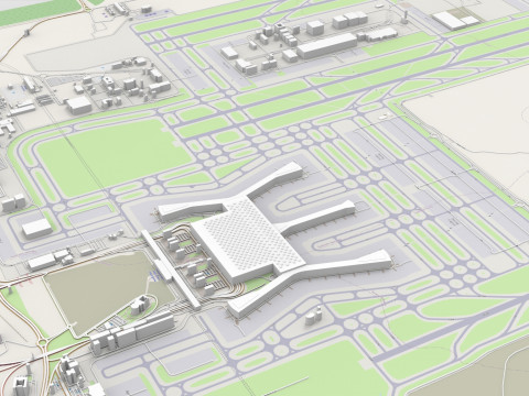 Istanbul Havalimani Airport Turkey Model 3D