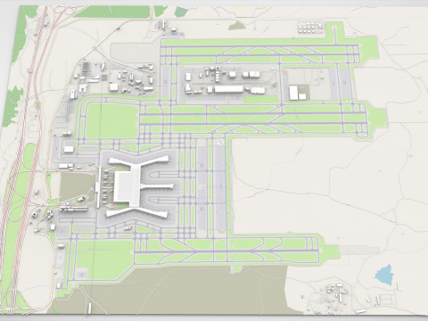 Istanbul Havalimani Airport Turkey 3D 모델