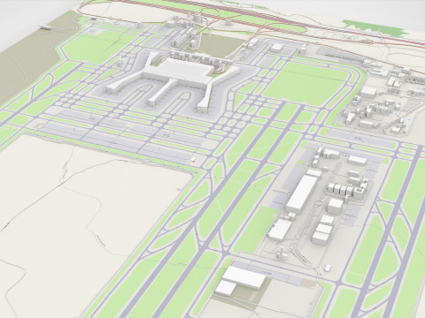 Istanbul Havalimani Airport Turkey 3D 모델
