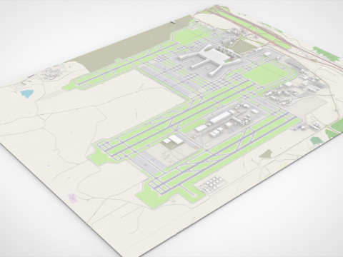 Istanbul Havalimani Airport Turkey 3D 모델
