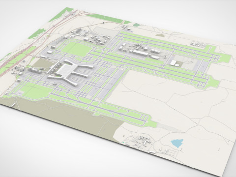 Istanbul Havalimani Airport Turkey 3D 모델