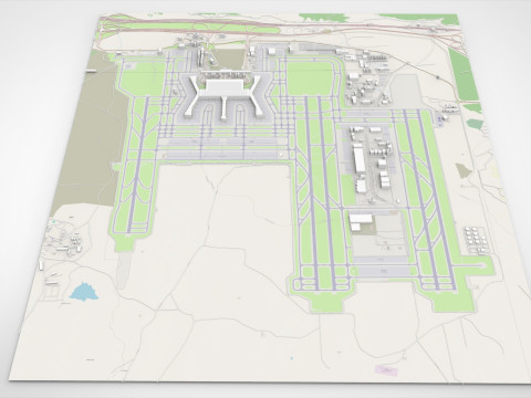 Istanbul Havalimani Airport Turkey 3D 모델