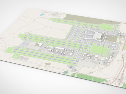Istanbul Havalimani Airport Turkey 3D 모델