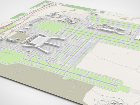 Istanbul Havalimani Airport Turkey 3D 모델
