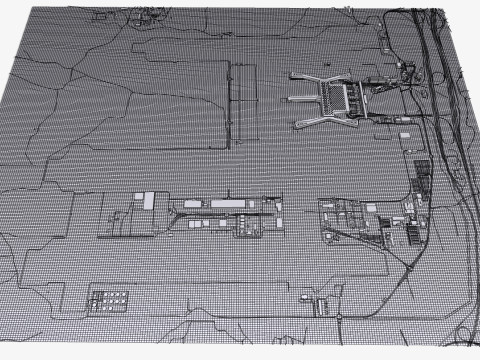 Istanbul Havalimani Airport Turkey 3D 모델