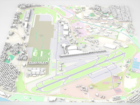 Aeroporto Ataturk di Istanbul Modello 3D