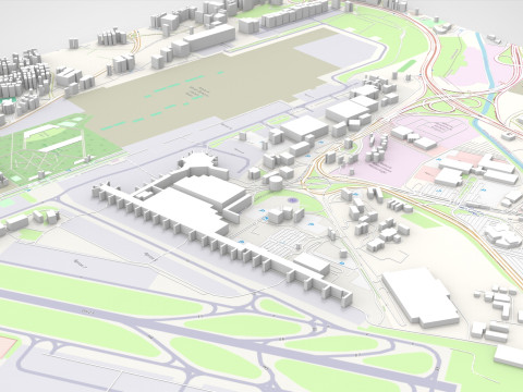Istanbul Ataturk Airport Modèle 3D