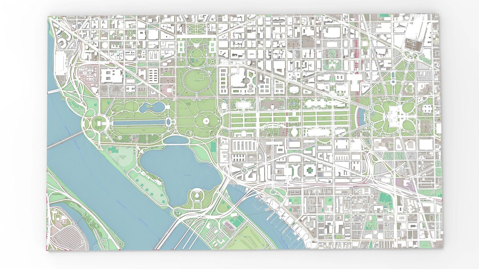 Capitol Hill Washington Columbia USA 3D Model .c4d .max .obj .3ds .fbx .stl .blend