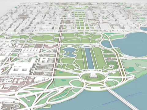 Capitol Hill Washington Columbia USA Modelo 3D