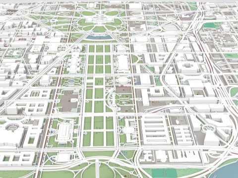 Capitol Hill Washington Columbia USA Modelo 3D