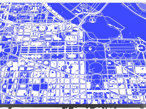 Capitol Hill Washington Columbia USA 3D Model