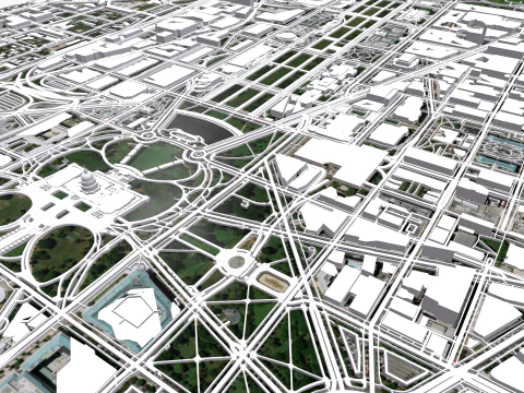 Capitol Hill Washington Columbia USA 3D Model