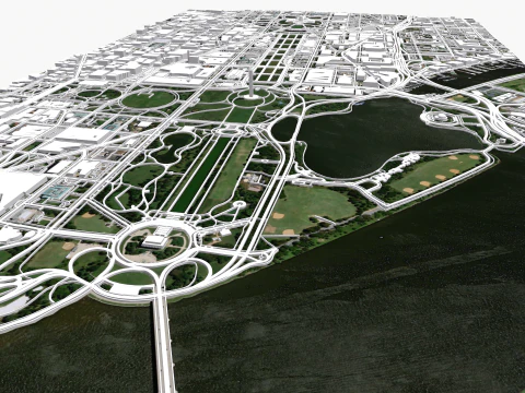 Capitol Hill Washington Columbia USA 3D Model